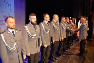 policjanci podczas gali święta Policji