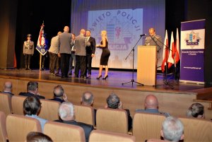 policjanci podczas gali święta Policji