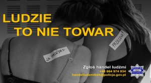 ulotka - ludzie to nie towar