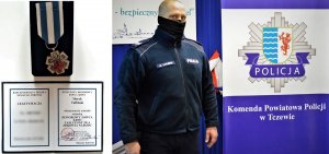 odznaczony policjant