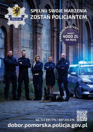 plakat policjanci