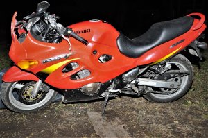 motocykl po wypadku