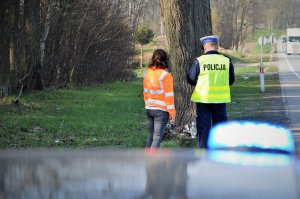 policjanci pracują na komisji