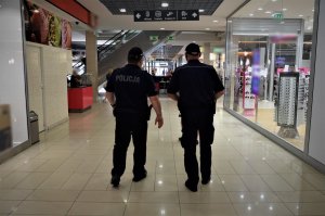 policjanci podczas działań koronawirus