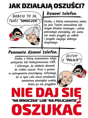 policjanci ostrzegają przed osustami
