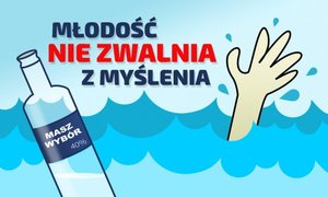 plakat młodość nie zwalnia z myślenia