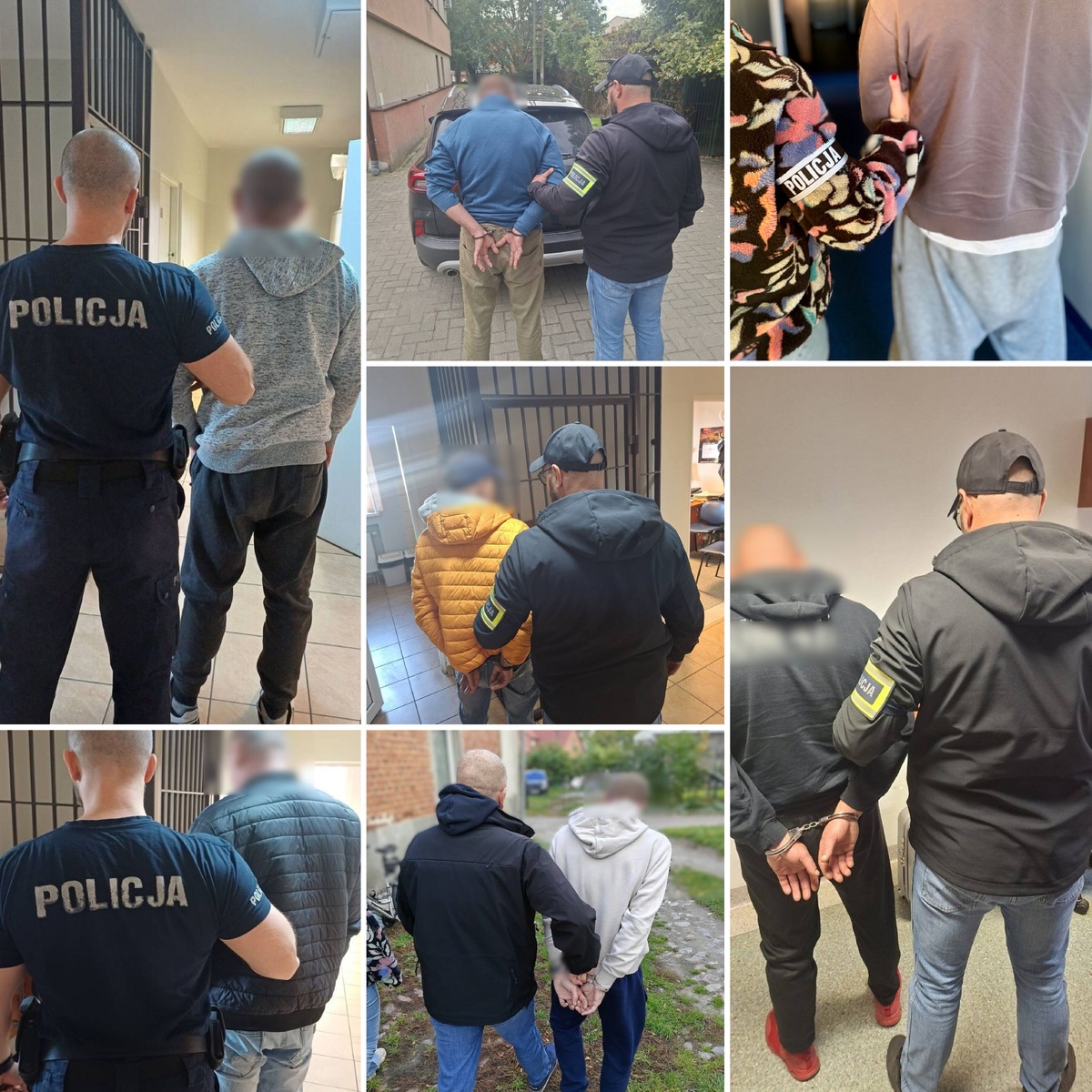 Policja w powiecie tczewskim zatrzymała 10 poszukiwanych mężczyzn