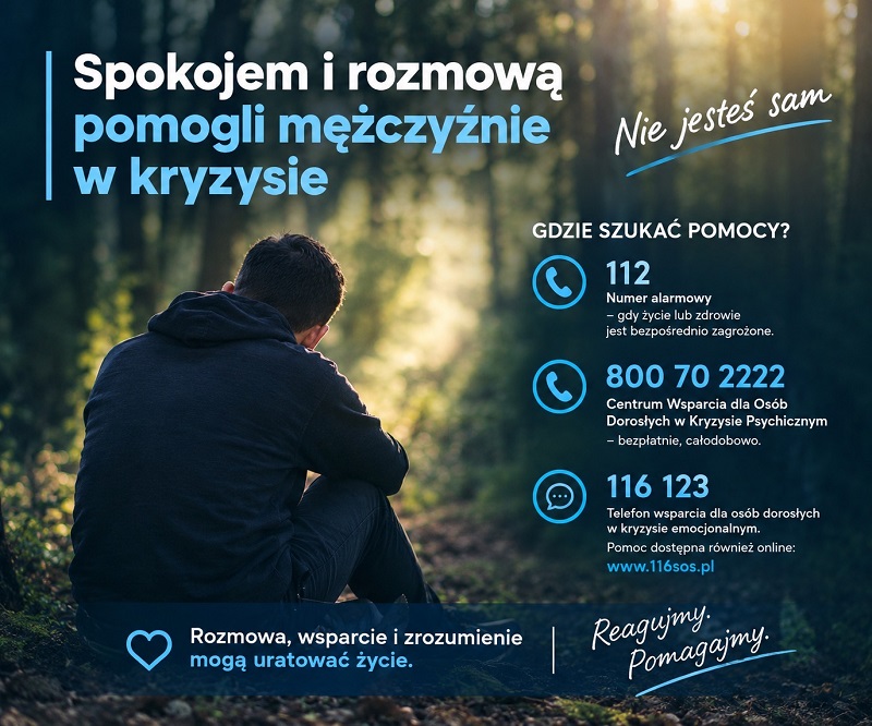 Policja z Tczewa pomogła mężczyźnie w kryzysie
